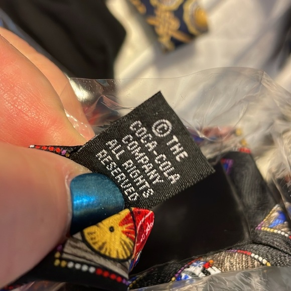 Coca Cola Vintage Made in Korea Polyester Necktie Tie Logo Fair Carnival - Picture 7 of 14